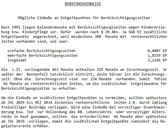 BÜZ-Einbuße